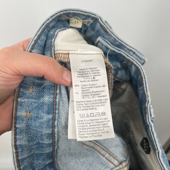 Madewell The Curvy Perfect Vintage Jeans in Coney Wash Destroyed Edition - Picture 8 of 10